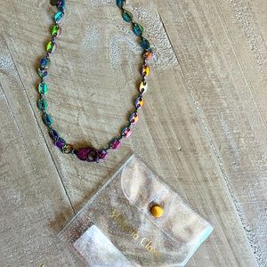 Melania Clara ‘purple’ link necklace
